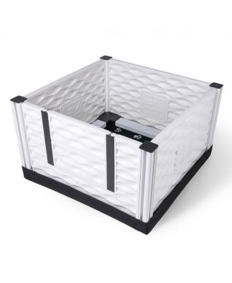 EZclassic 28"x28" Puppy Dog Whelping Box Playpen w/Rails & Liner, Black