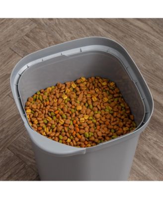 25 lbs Premium Airtight Dog Food Storage Container, Gray