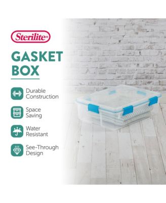 37 Quart Clear Plastic Home Storage Tote Bin with Secure Lids, 8 Pack