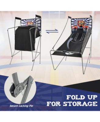 Dual Shot Basketball Arcade Game with 8 Game Modes and 4 Balls