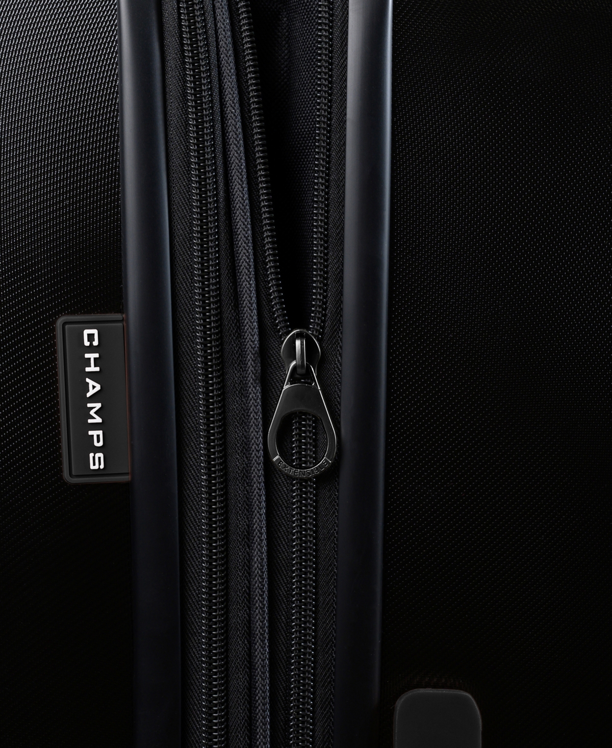 Shop Champs 3-piece Vintage Muse Collection Hardside Luggage Set In Black