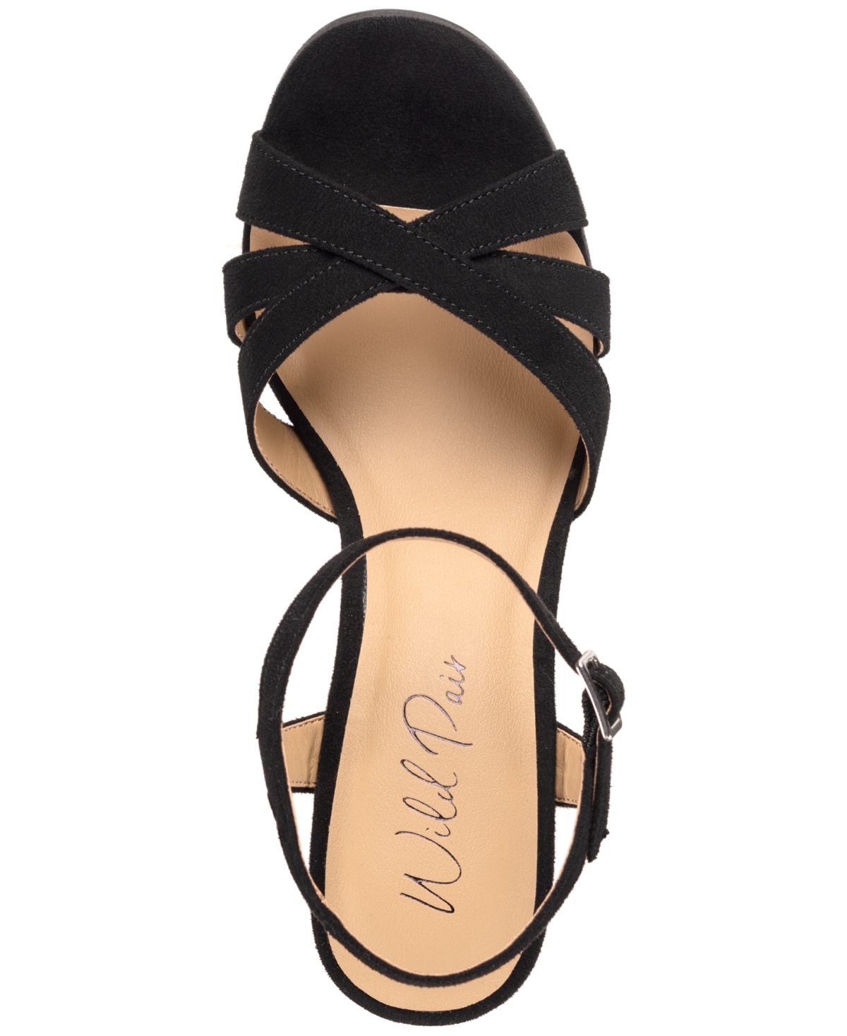 Shop Wild Pair Women's Reemii Platform Sandals, Exclusively At Macy's In Black Micro