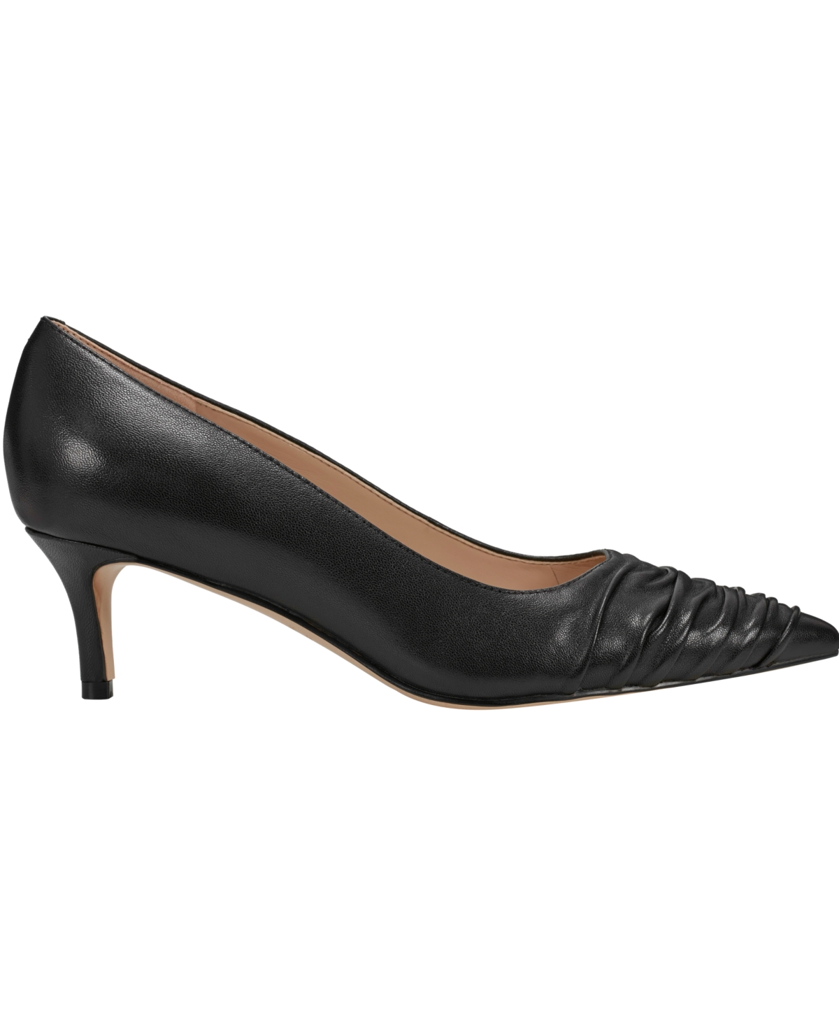 Marc Fisher Ltd Paria Pointed Toe Kitten Heel Pump In Black