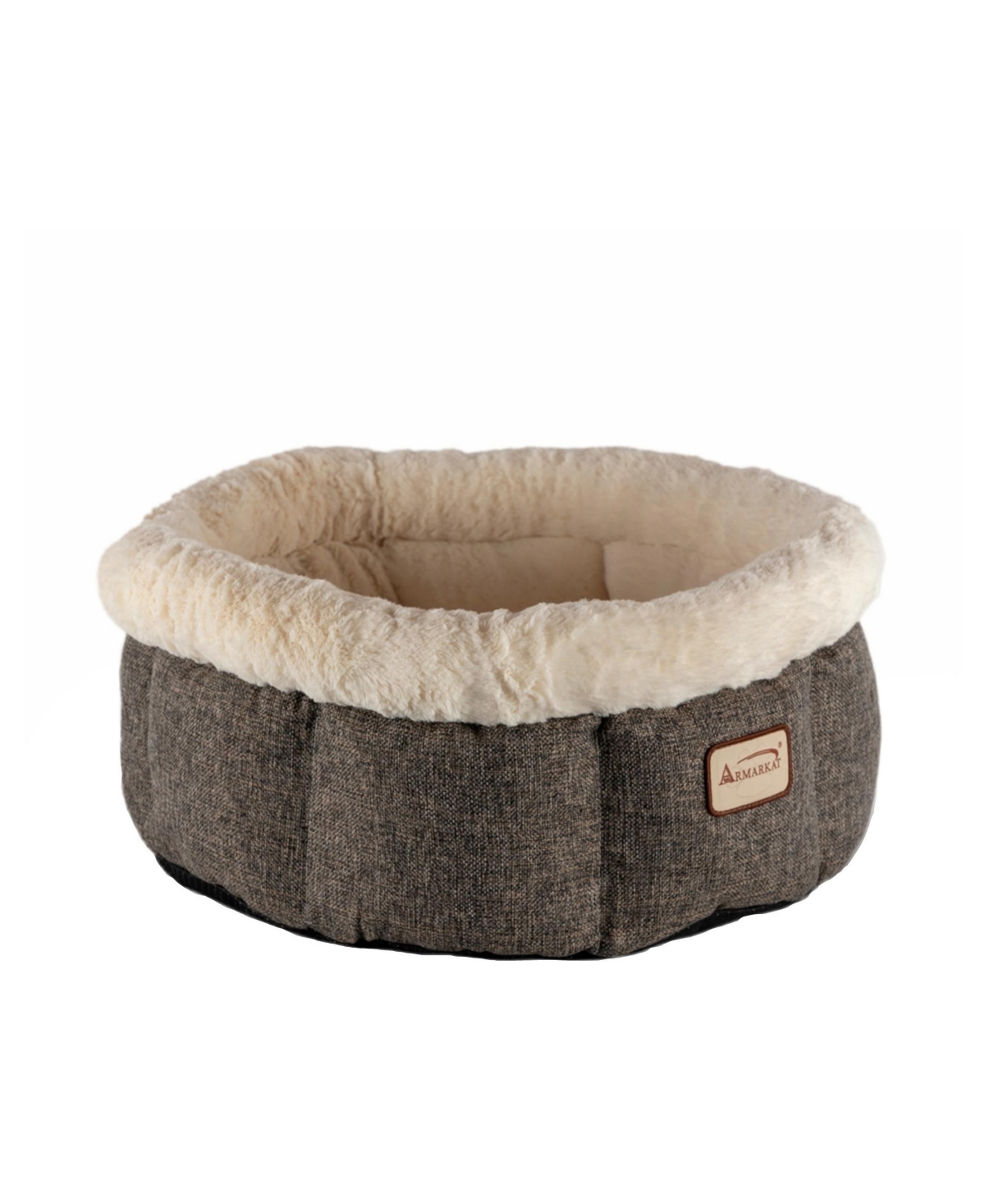Cozy Cat Bed in Beige and Gray C105HHS/Mb - Beige  gray