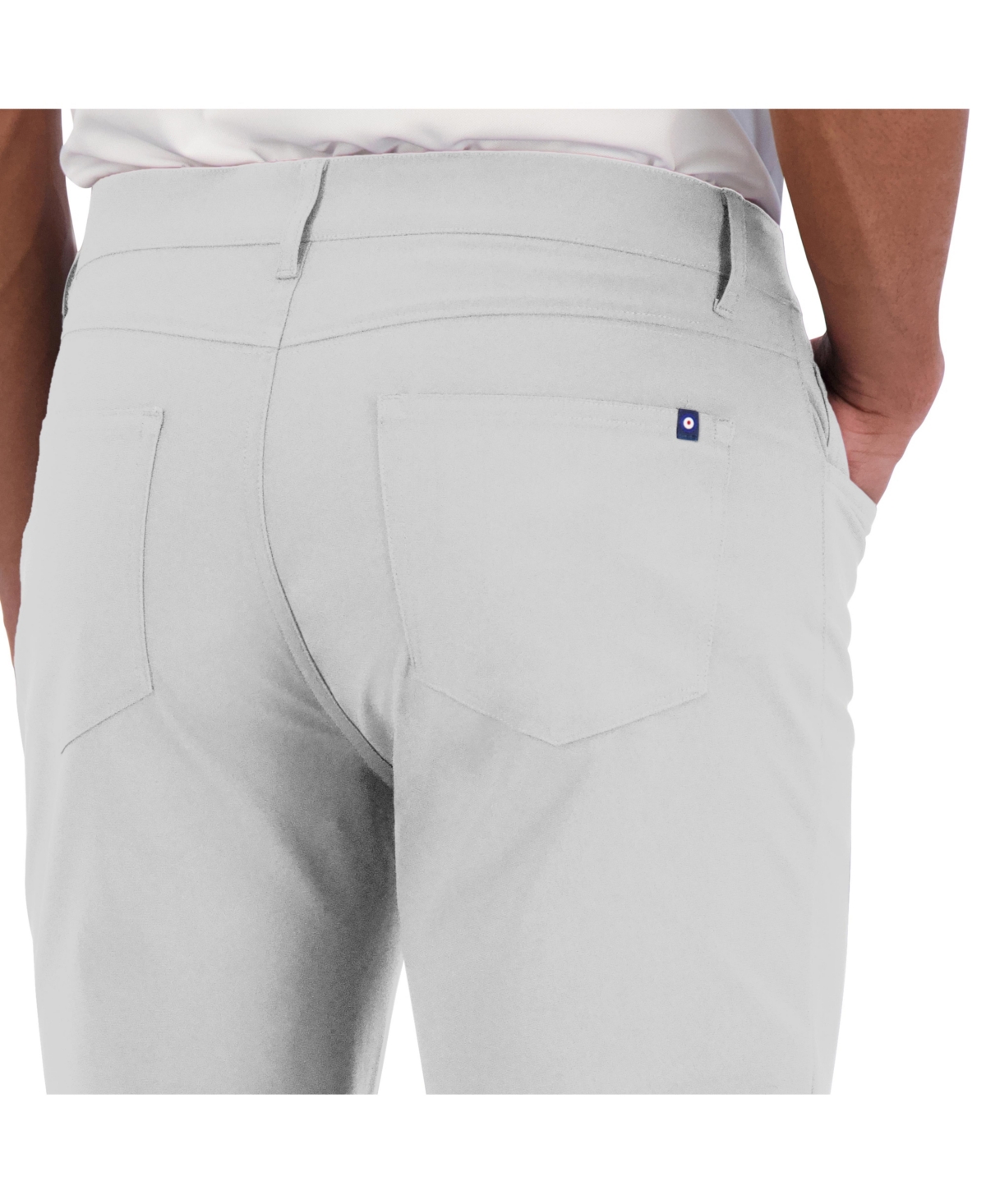 Ben Sherman Solid 4-way-stretch Tech Golf Pants In Light Gray