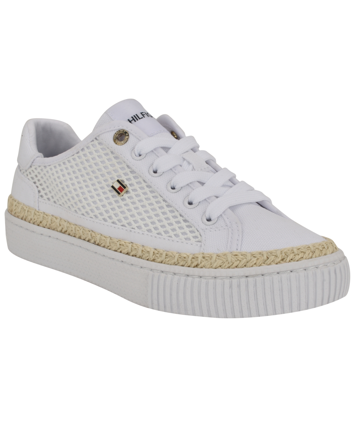 Tommy Hilfiger Women's Chirley Mesh Espadrille Platform Sneakers - White