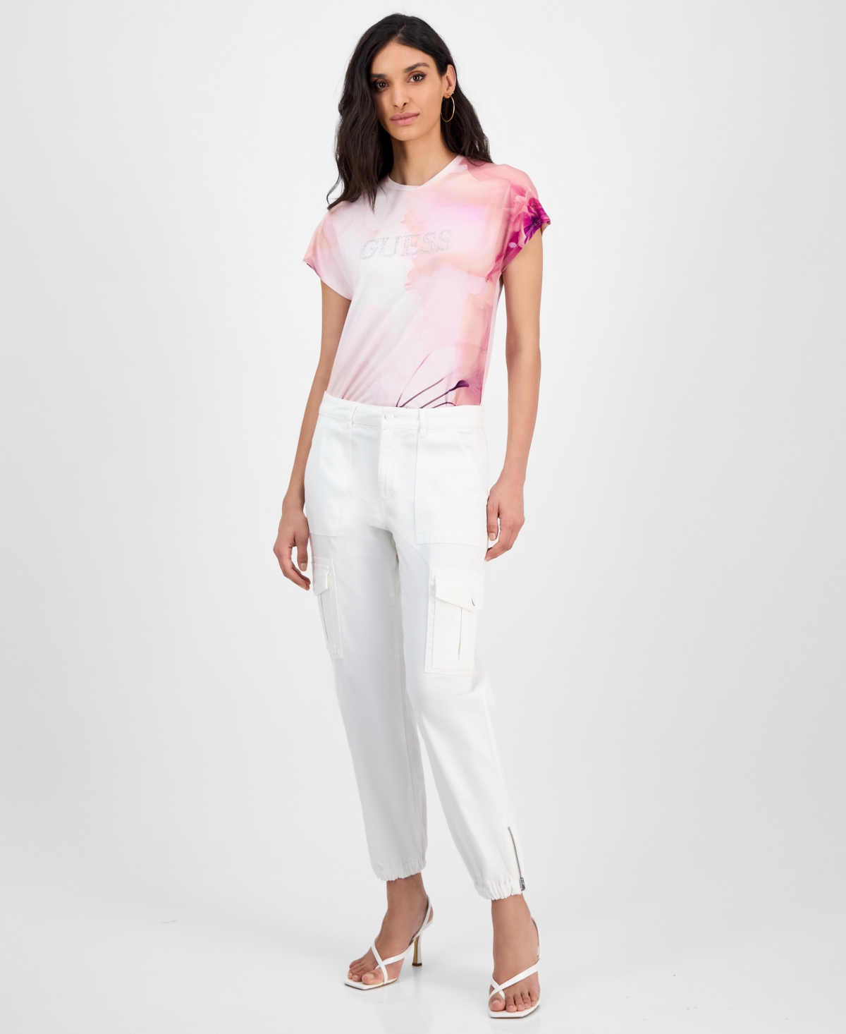 Women's Juno Cargo Jogger Pants - Pure White