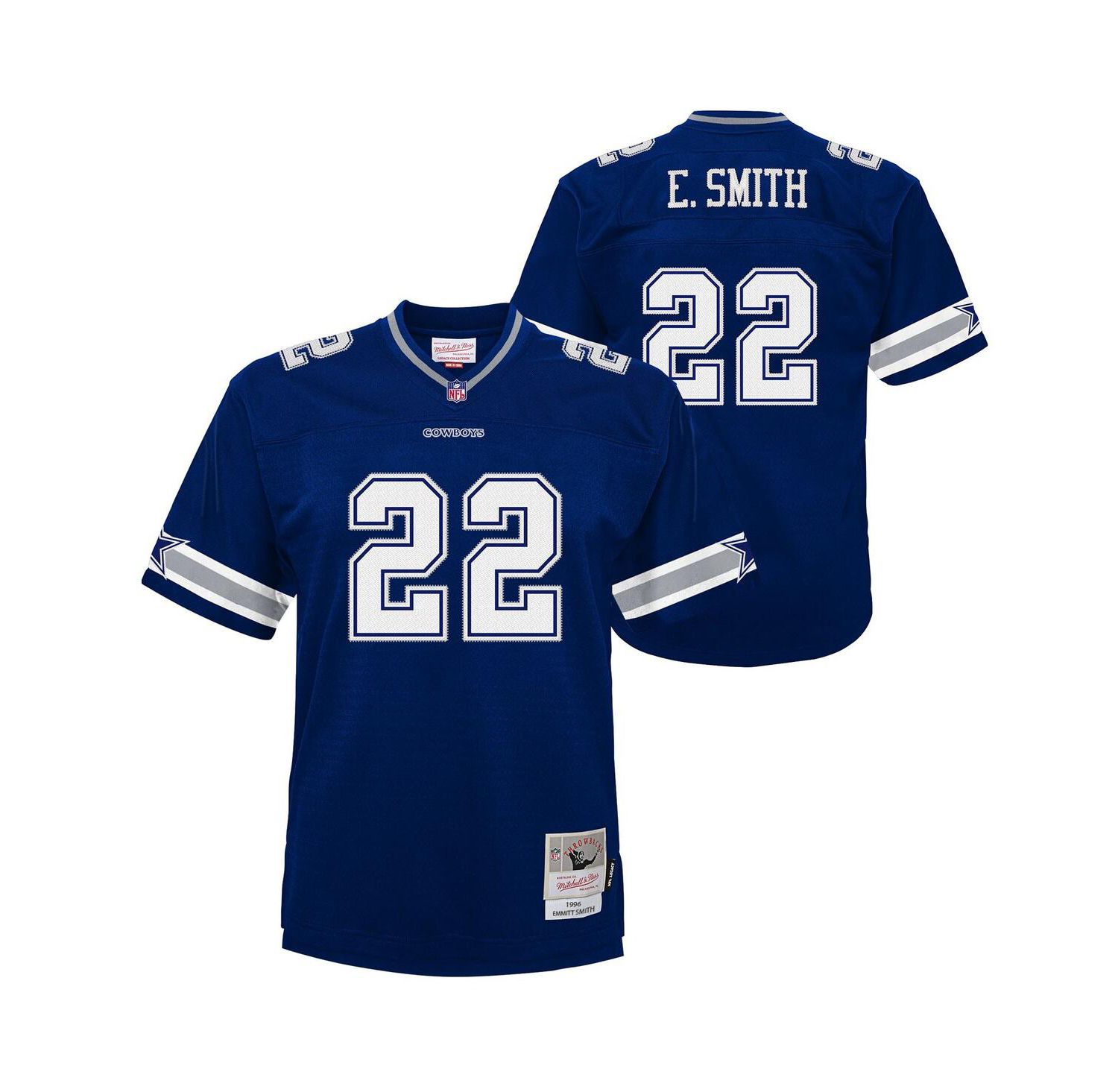 Big Boys and Girls Emmitt Smith Navy Dallas Cowboys 1996 Legacy Jersey