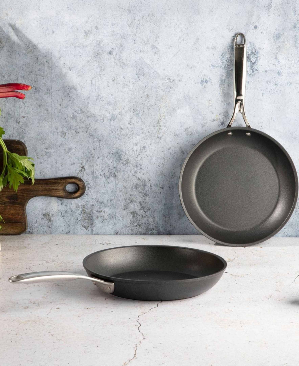 Cristel Castel Pro Ultralu Nonstick 2-piece Frypan Set In No Color