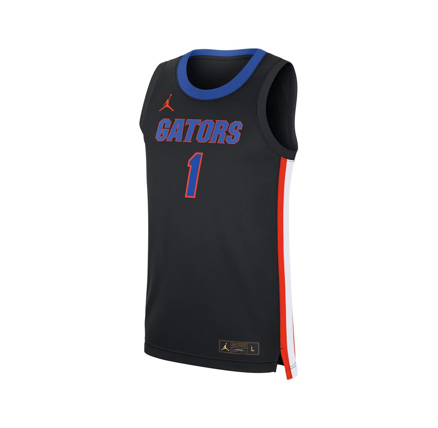 Men's 1 Black Florida Gators Alternate Replica Jersey