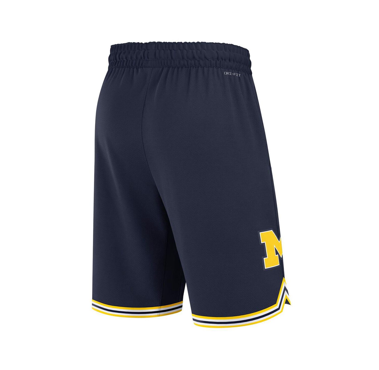 Men's Navy Michigan Wolverines Road Replica Performance Basketball Shorts