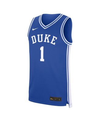 Men's 1 Royal Duke Blue Devils Road Replica Jersey