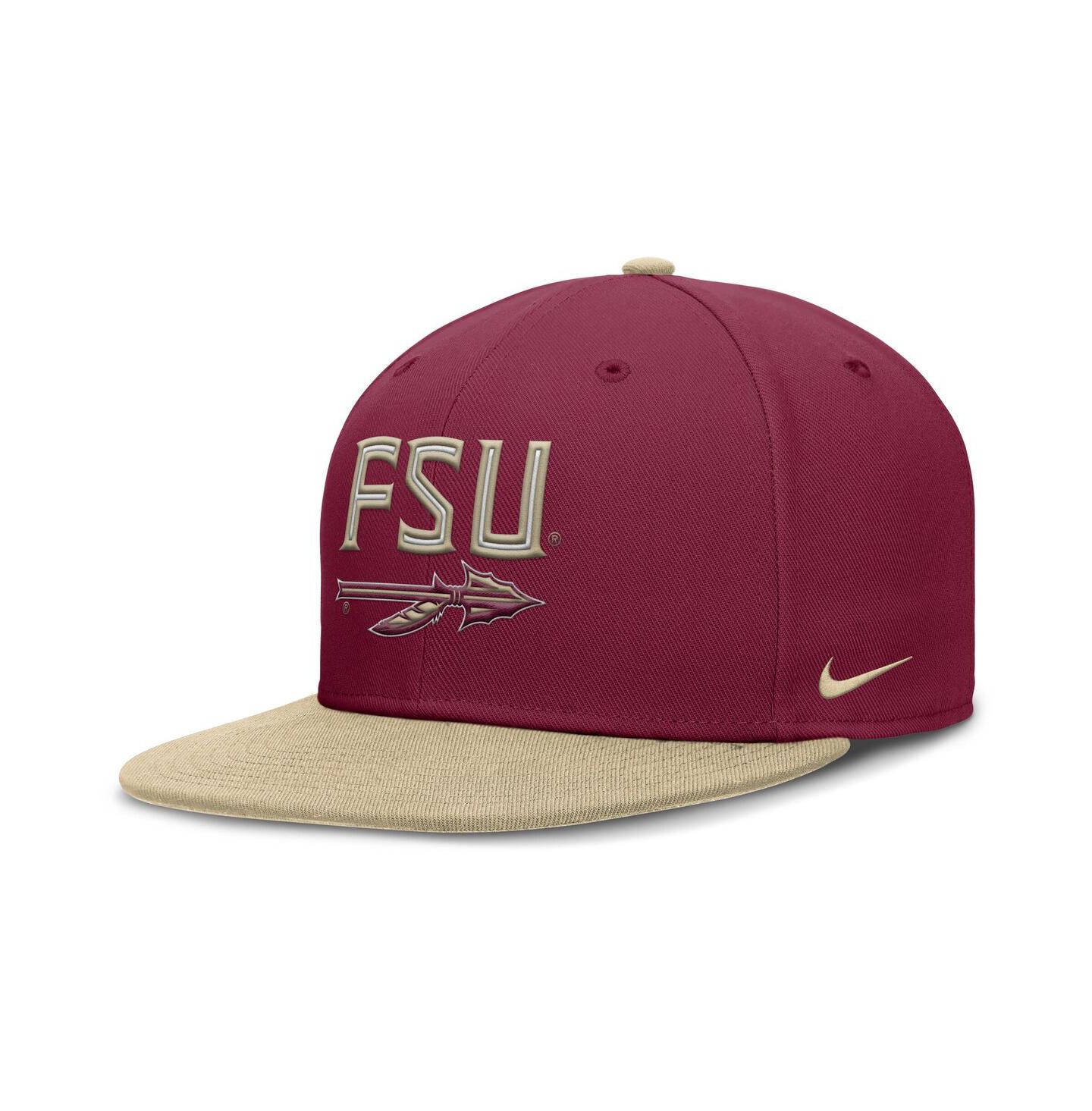 Мужская кепка Nike Garnet/Gold Florida State Seminoles Two-Tone Primetime Performance Fitted Hat — фото 1