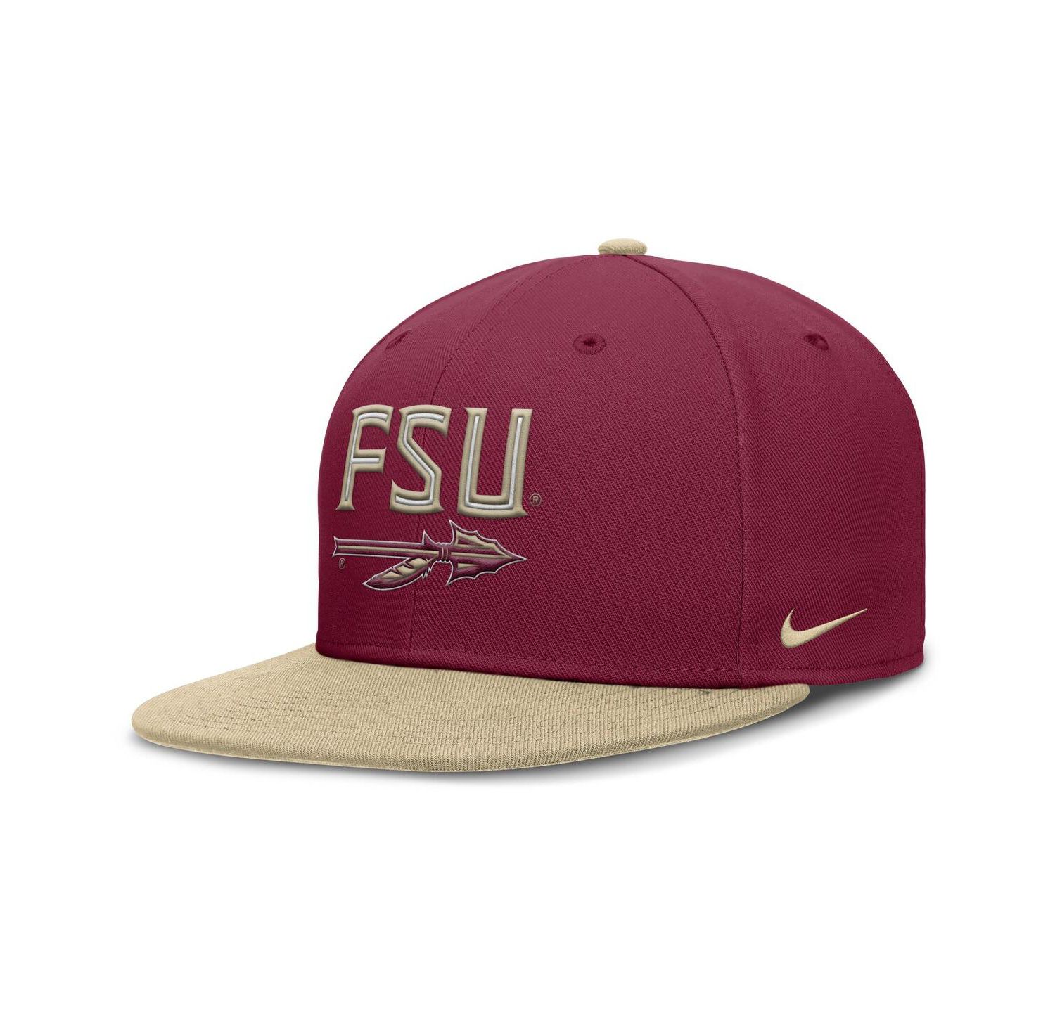 Men's Garnet/Gold Florida State Seminoles Two-Tone Primetime Performance Fitted Hat