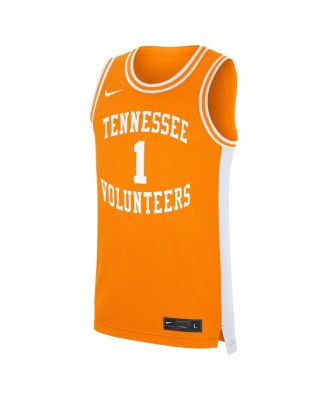 Men's 1 Tennessee Orange Tennessee Volunteers Road Replica Jersey