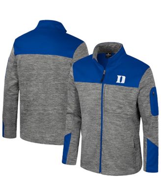 Colosseum - Men's Gray/Royal Duke Blue Devils Guard Full-Zip Jacket