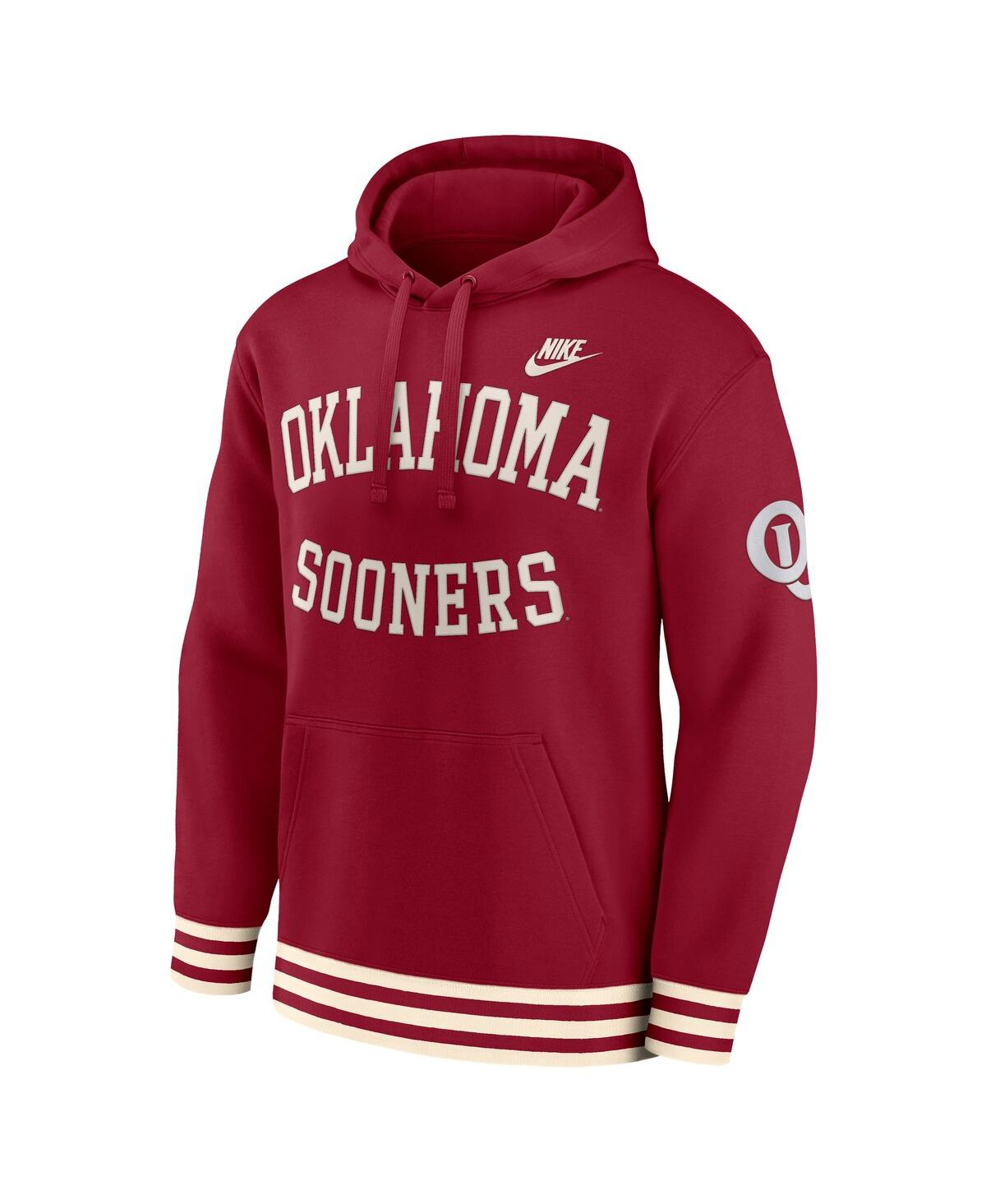 Nike Oklahoma Sooners Legacy Retro Menâs  Men's College Pullover Hoodie In Crimson