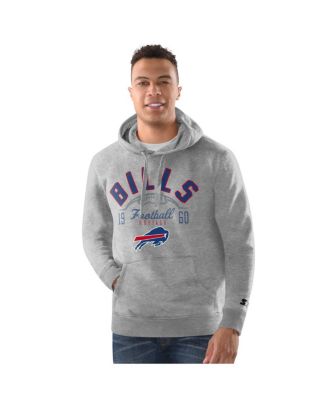 Starter - Men's Heather Gray Buffalo Bills Pullover Hoodie