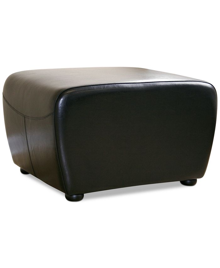 Furniture Blayne Leather Ottoman Macy's
