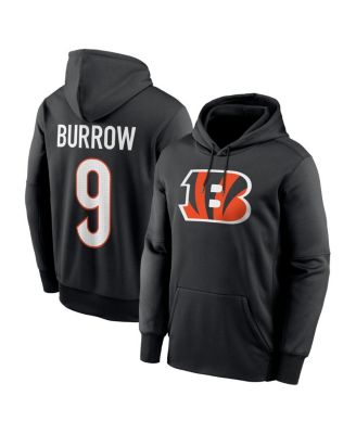 Nike - Men's Joe Burrow Black Cincinnati Bengals Player Name Number Performance Pullover&nbsp;Hoodie