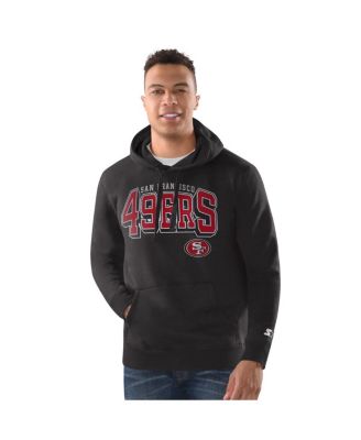 Starter - Men's Charcoal San Francisco 49ers Vintage Pullover Hoodie
