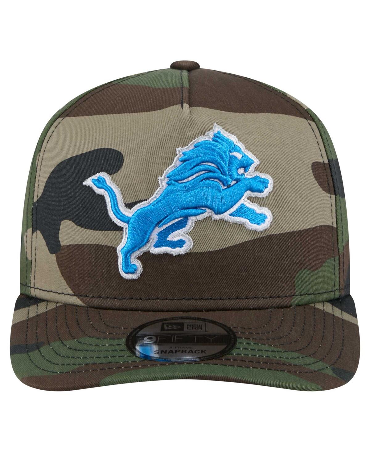 New Era Men's Camo Detroit Lions Woodsy 9FIFTY Snapback Hat
