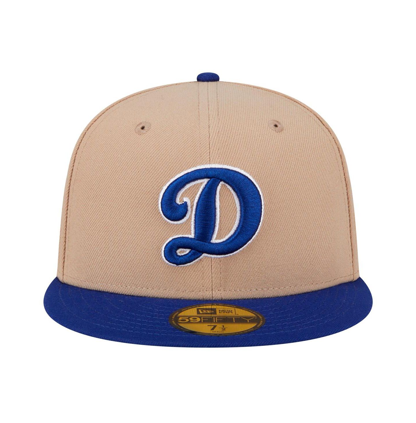 Мужская кепка New Era Khaki Los Angeles Dodgers 59FIFTY Fitted Hat — фото 3