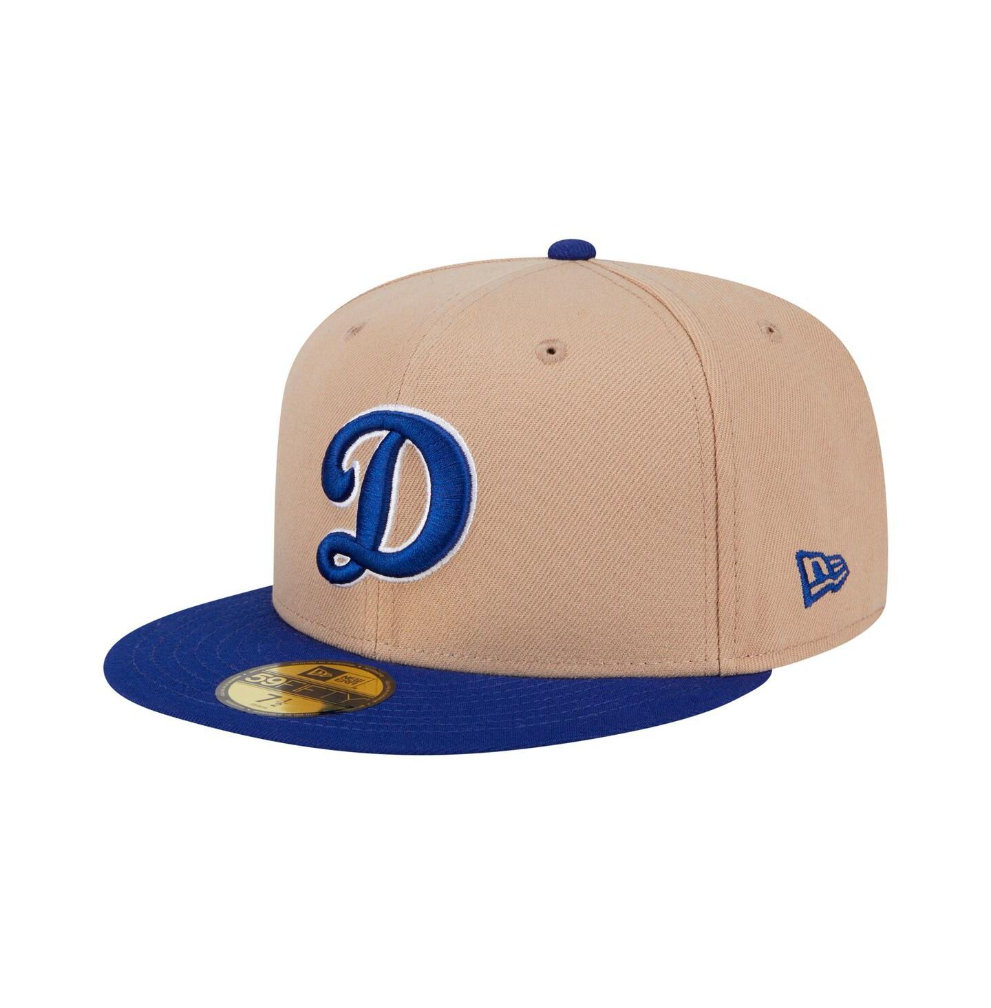 Мужская кепка New Era Khaki Los Angeles Dodgers 59FIFTY Fitted Hat — фото 1