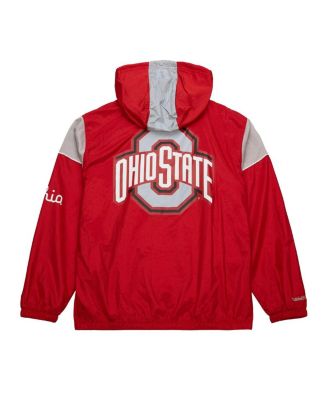 Men's Scarlet Ohio State Buckeyes Team 3.0 Anorak Half-Zip Hoodie