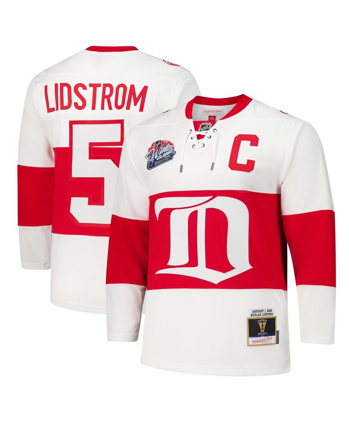 Mitchell & Ness Men's Nicklas Lidstrom White Detroit Red Wings 2008-09 Power Play Jersey