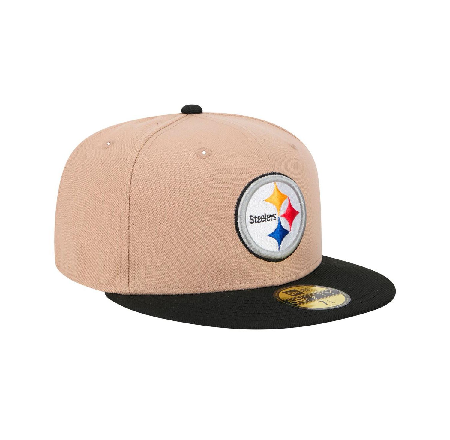 Men's Tan Pittsburgh Steelers Logo Main 59FIFTY Fitted Hat