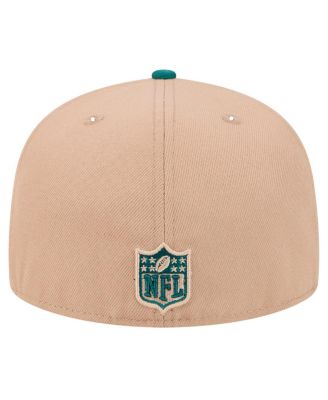 Men's Tan Philadelphia Eagles Logo Main 59FIFTY Fitted Hat