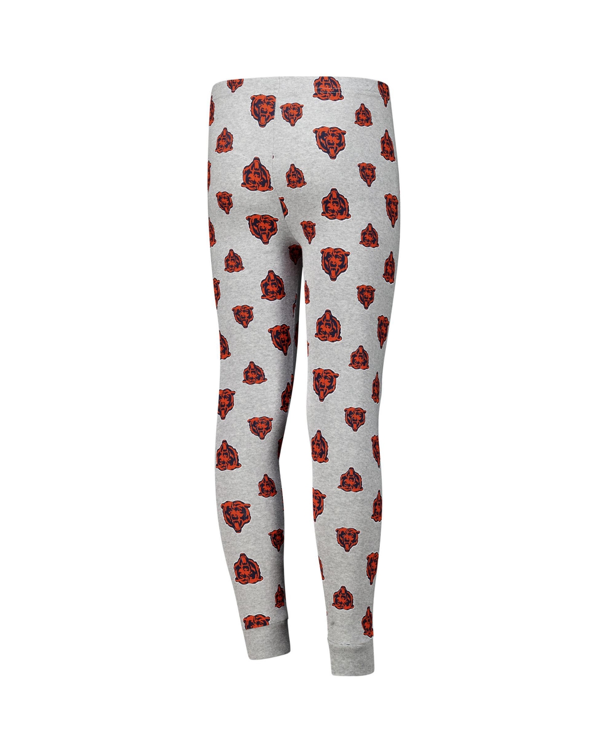 Outerstuff Big Boys And Girls Chicago Bears Long Sleeve T-shirt And Pants Sleep Set In Heather Gray