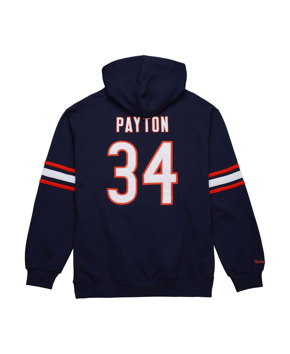 Mitchell & Ness Men's Walter Payton Navy Chicago Bears Retired Player Name Number Pullover Hoodie In Navy