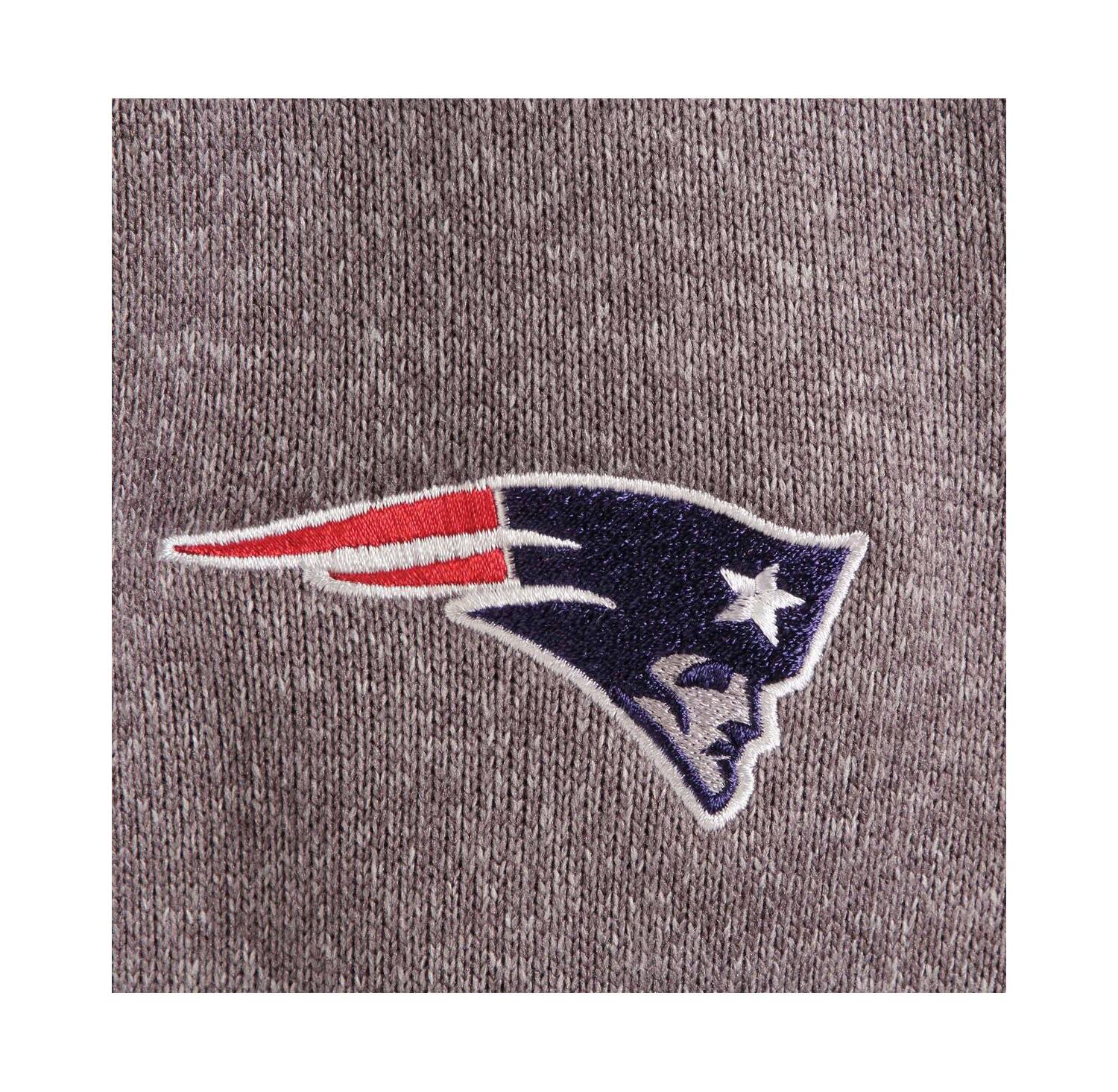 Men's Charcoal New England Patriots Fortune Quarter-Zip Pullover Jacket