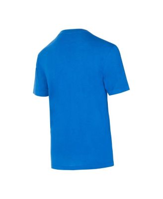 Men's Powder Blue/Gold Los Angeles Chargers Vector T-Shirt Flannel Pants Sleep Set