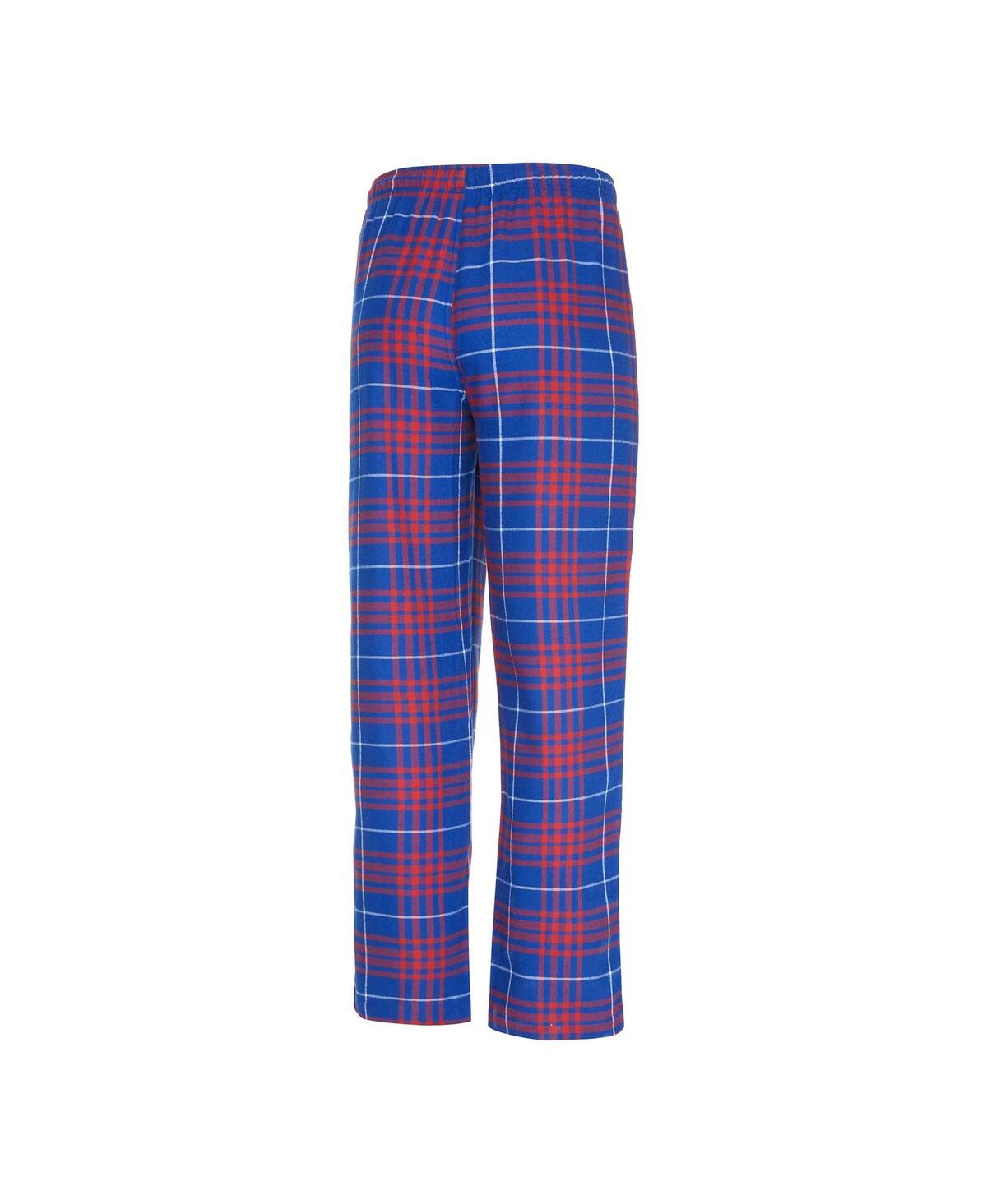 Concepts Sport Men's Royal/red New York Giants Vector T-shirt Flannel Pants Sleep Set In Royal,red