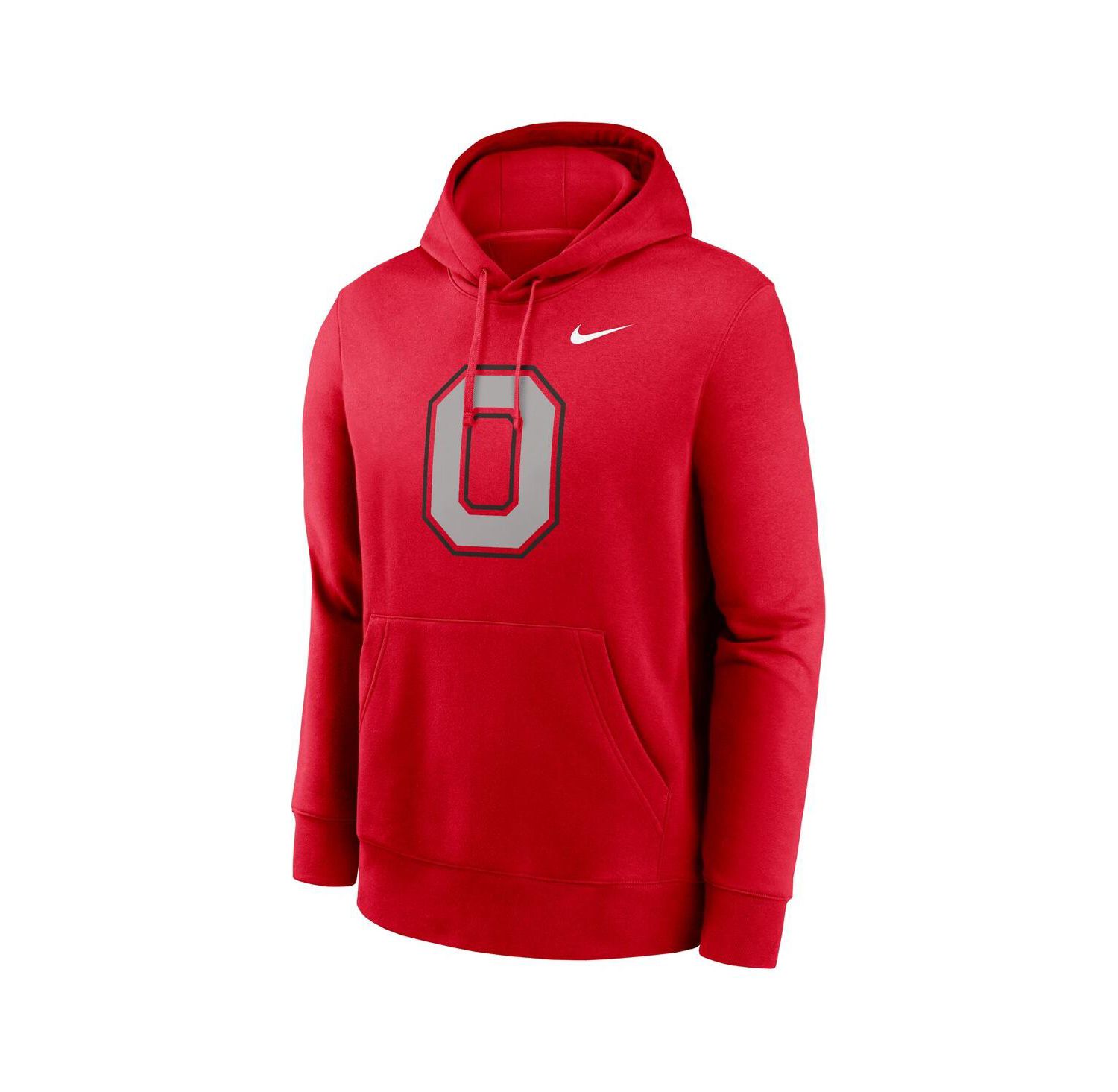 Men's Scarlet Ohio State Buckeyes Primetime Alternate Logo Club Fleece Pullover Hoodie