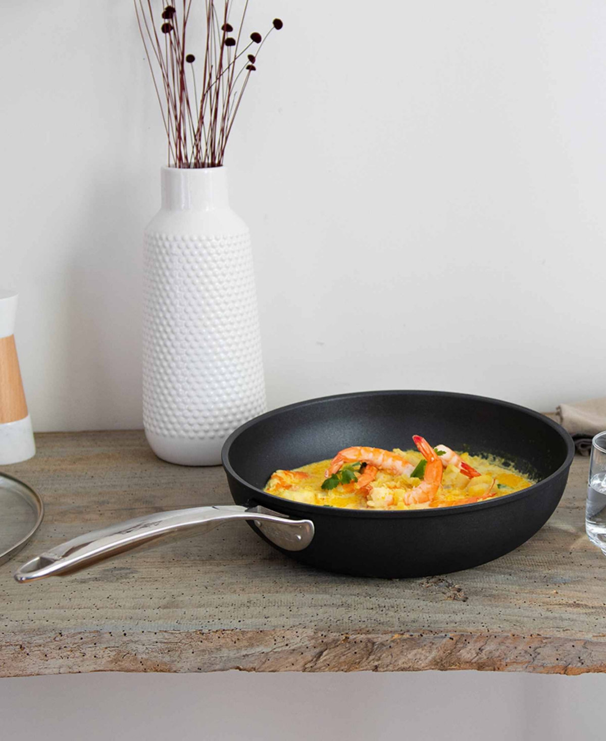 Shop Cristel Castel Pro Ultralu 3.5-qt. Nonstick Saute Pan With Lid In No Color