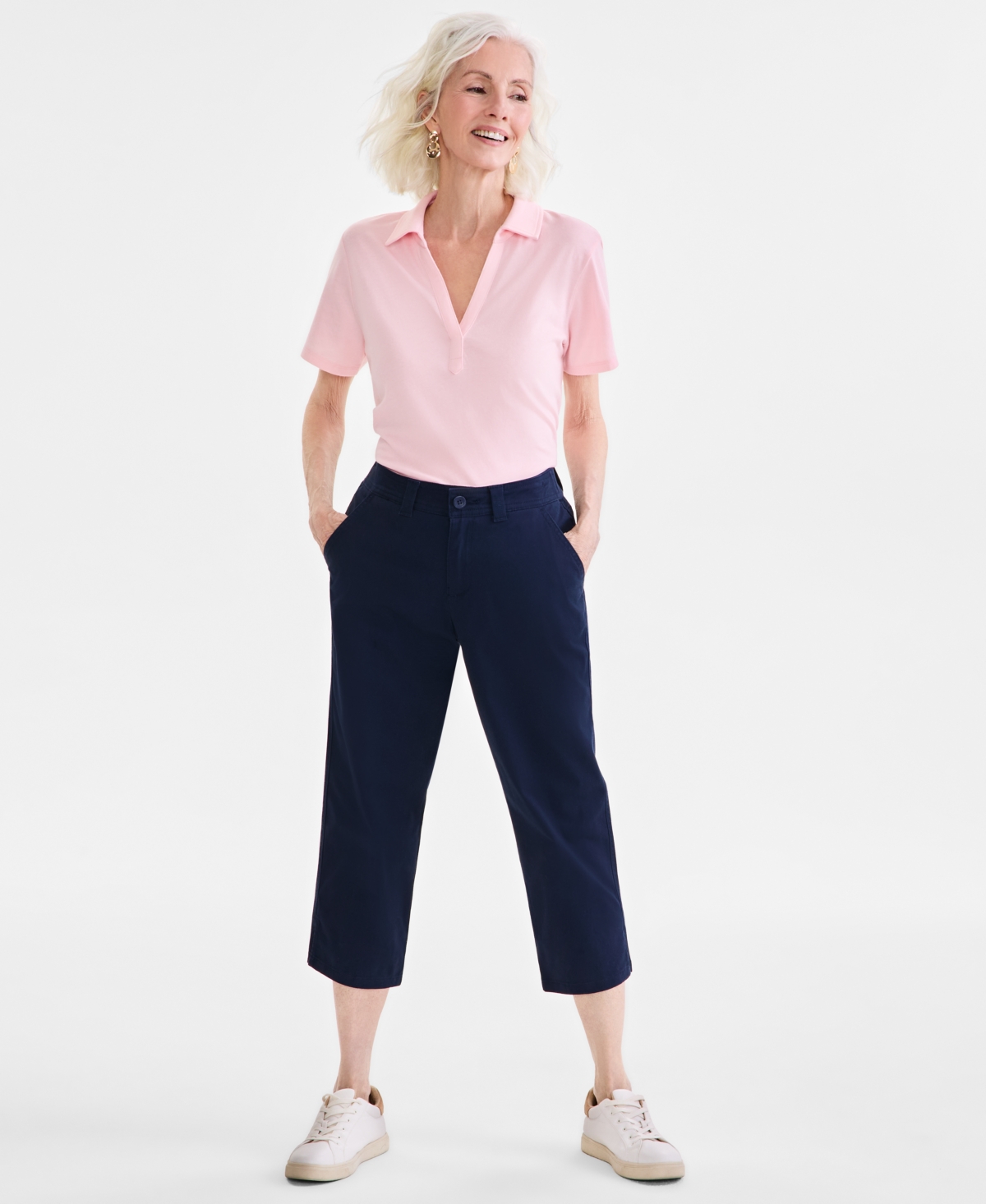 Style & Co Women's Mid-rise Comfort Waist Capri Pants, Regular & Petite, Exclusively At Macy's In Industrial Blue