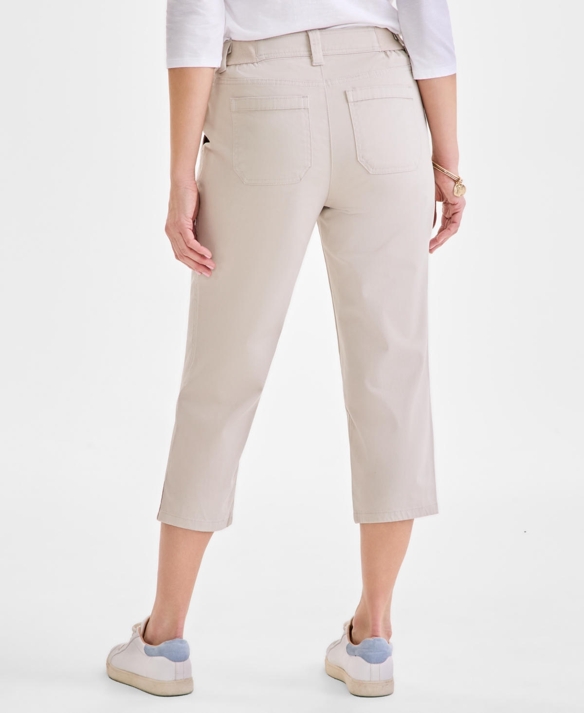 Style & Co Women's Mid-rise Comfort Waist Capri Pants, Regular & Petite, Exclusively At Macy's In Stone Wall