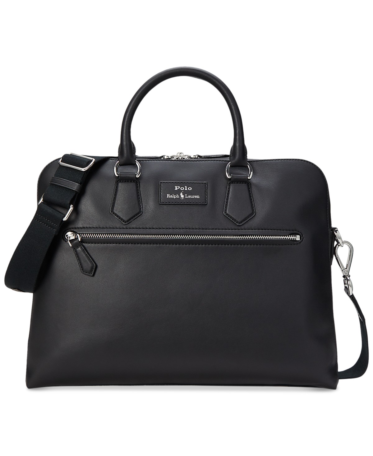 Мужские сумки Polo Ralph Lauren Men's Smooth Leather Commuter Bag — фото 1