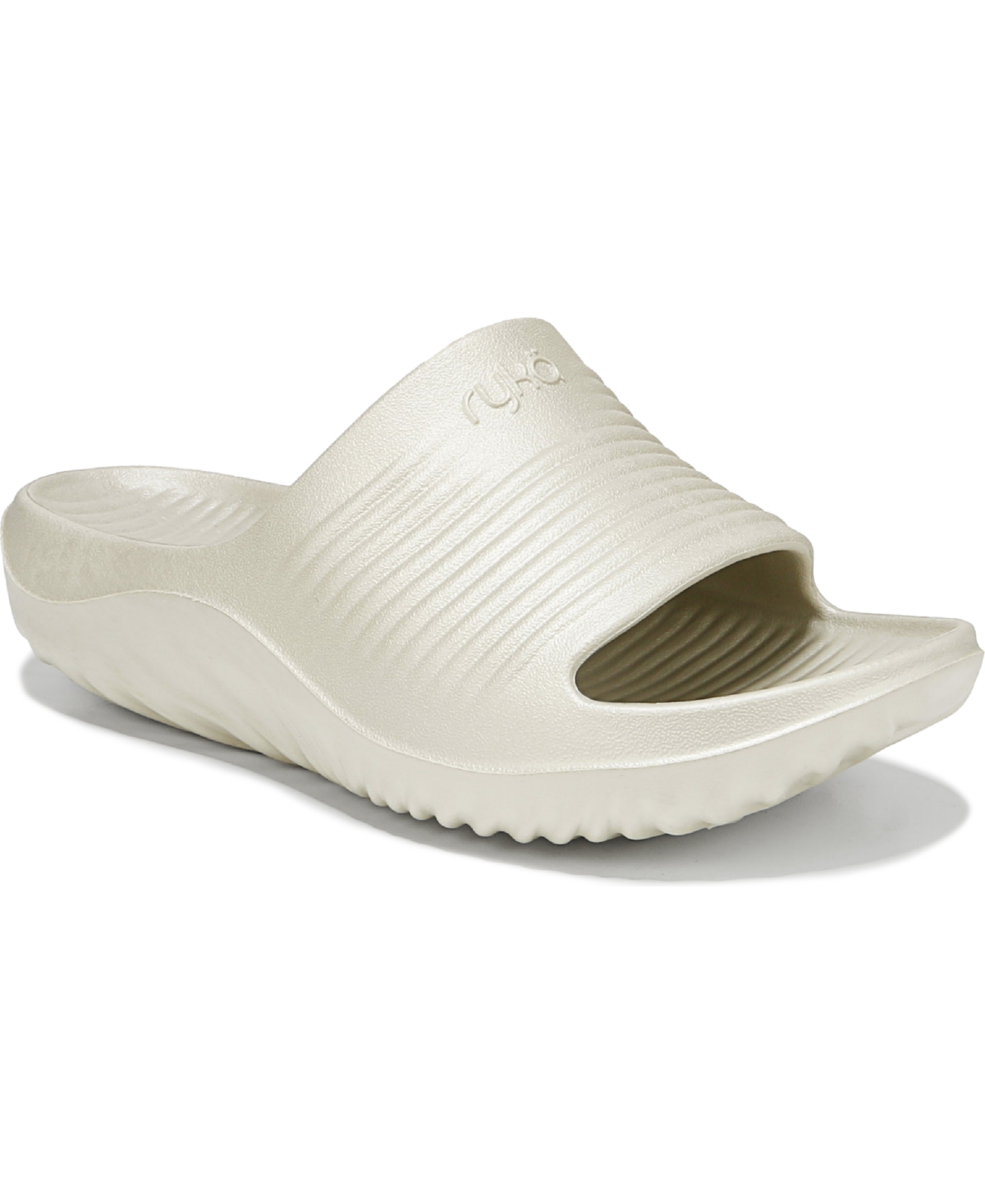 Ryka Women's Echo-recovery Slide Recovery Sandals In Gold Eva