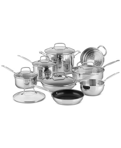 Cuisinart Chef’s Classic 14 Piece Stainless Steel Cookware Set