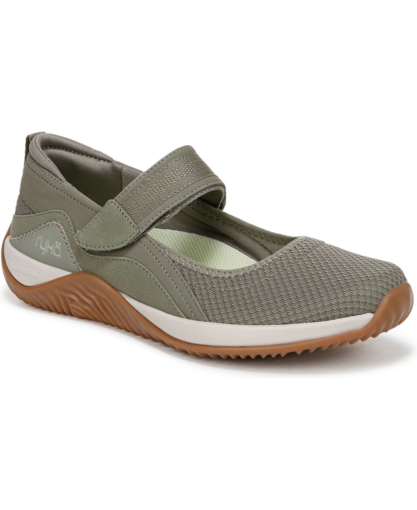 Женские кроссовки Ryka Echo-MJ Sport Mary Janes, цвет: Зелёный сетчатый — фото 1