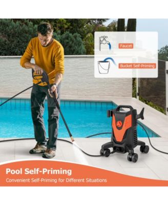 2400 PSI Electric Pressure Washer with 4 Universal Wheels