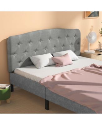 Faux Linen Headboard with Adjustable Heights