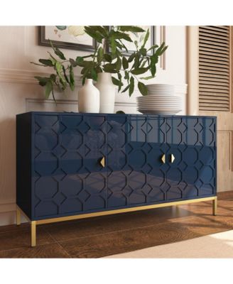 Freestanding Storage Cabinet 3-Door Accent Cabinet