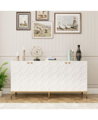 4 Door Locker Accent Cabinet