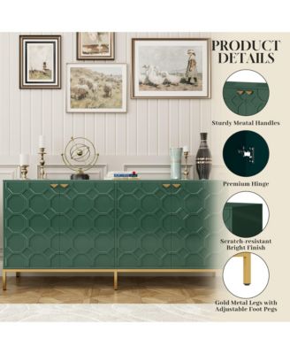 4 Door Locker Accent Cabinet